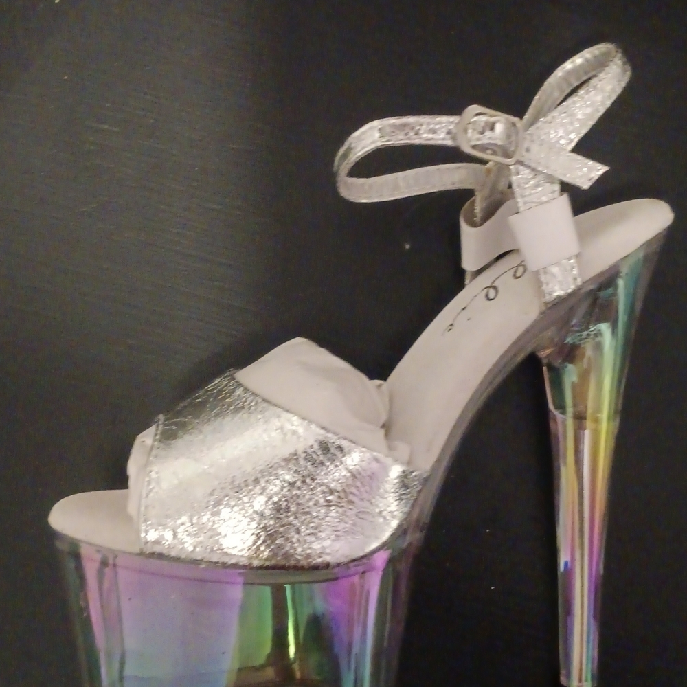 Silver Platform Heels